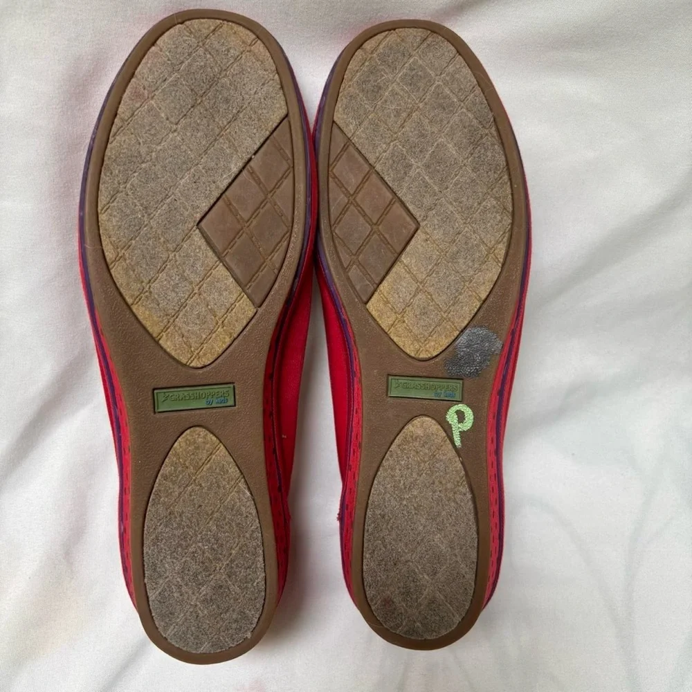 Keds Red‎ Embroidered Women's Flats